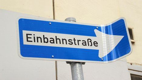 Einbahnstraße Einbahnstraße
