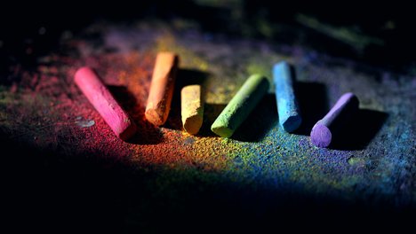 bunte Kreide