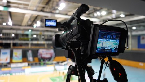 Kamera filmt Sportspiel