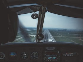 Flugzeug Cockpit